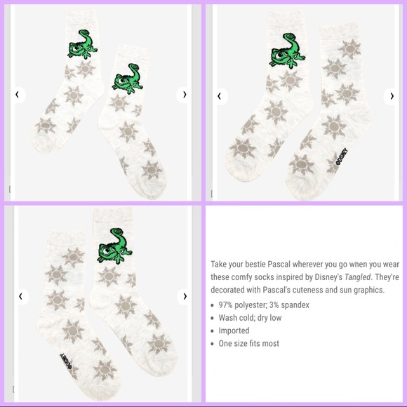 LOUNGEFLY DISNEY PRINCESS TANGLED Tower Rapunzel & Pascal MINI BACKPACK 6 PC SET - Picture 8 of 8